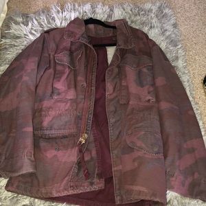Vintage over dyed M- 65 camo jacket